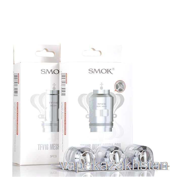 Vape Kazakhstan SMOK TFV16 Mesh Replacement Coils 0.15ohm Triple Mesh Coils